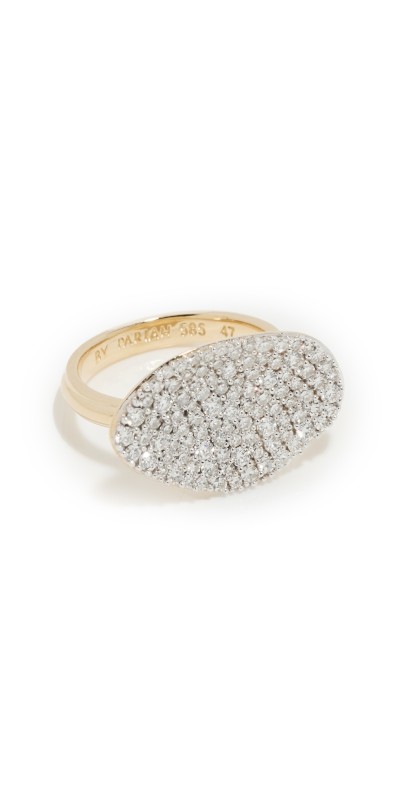 By Pariah Diamond Cluster Pinky Ring Gold