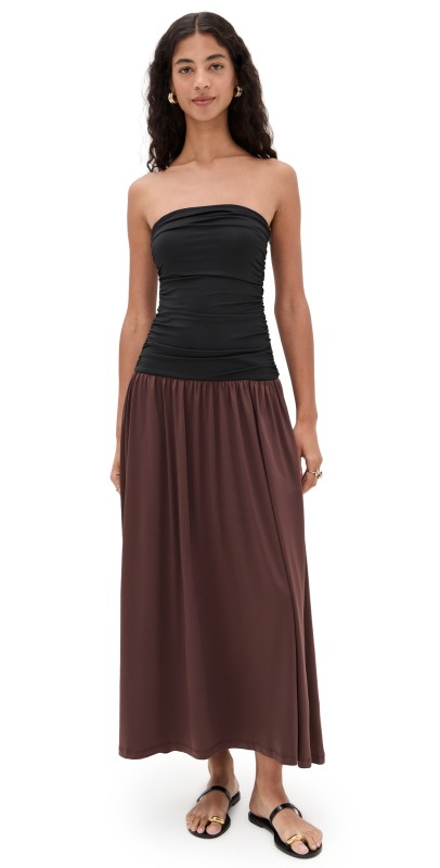NIA Santal Dress Black/Brown