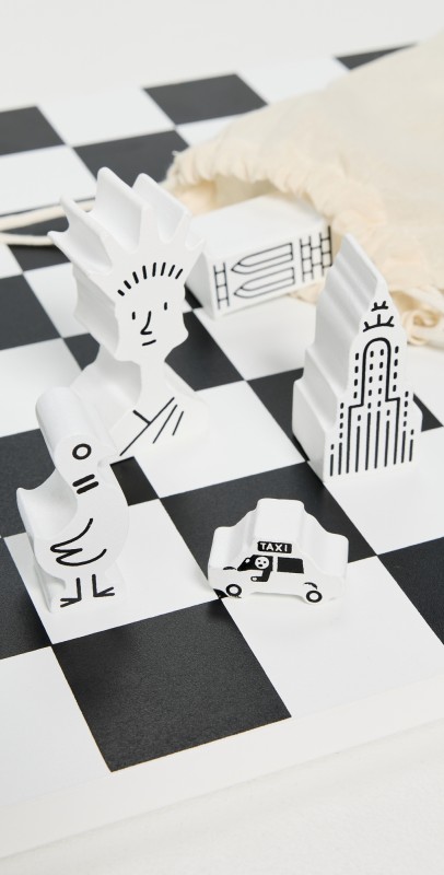 Printworks Chess NYC - The New Yorker X Printworks Black/White One Siz