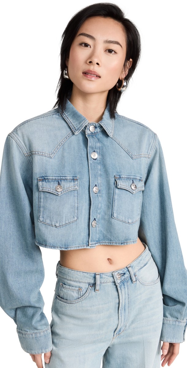 3x1 Stefy Oversized Crop Shirt Reef