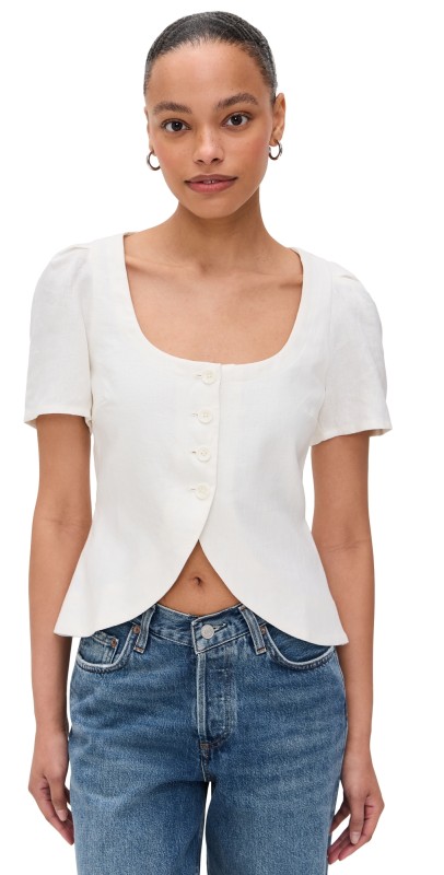 FAITHFULL Audrey Vest White