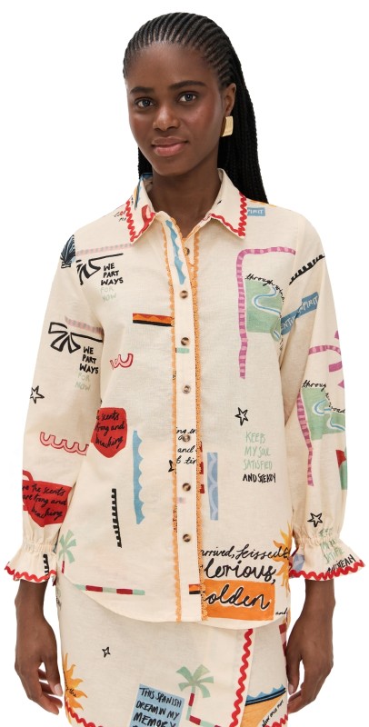 Never Fully Dressed Poema Geanie Shirt Cream