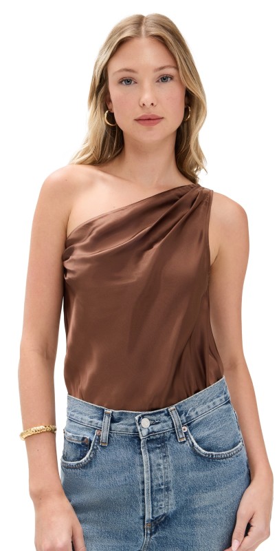 CAMI NYC Darby Thong Bodysuit Malt