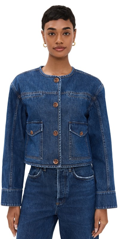 Tanya Taylor Kent Jacket Classic Indigo Blue