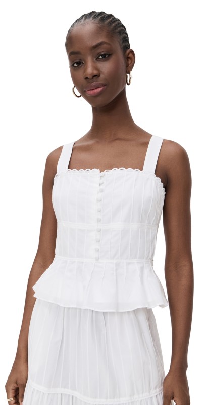 La Ligne Esme Top Ivory