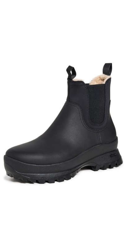 Loeffler Randall Tara Weather Boots Black/Cream