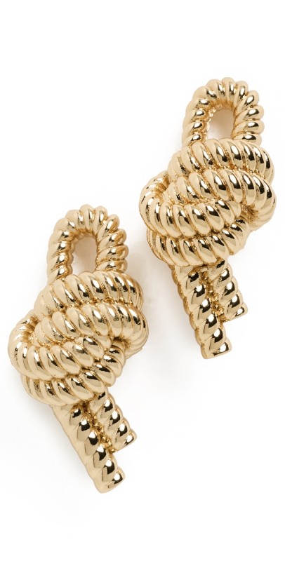 rabanne Marine Knot Earrings Gold