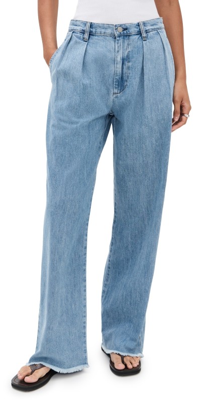 Denimist Blair Double Pleated Pants Stone Wash Blue