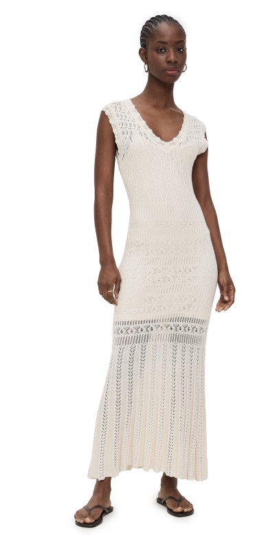 Z Supply Marsella Crochet Dress Sea Salt