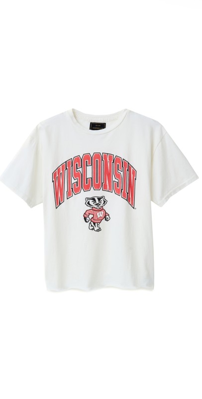 Original Retro Brand Wisconsin Tee Antique White