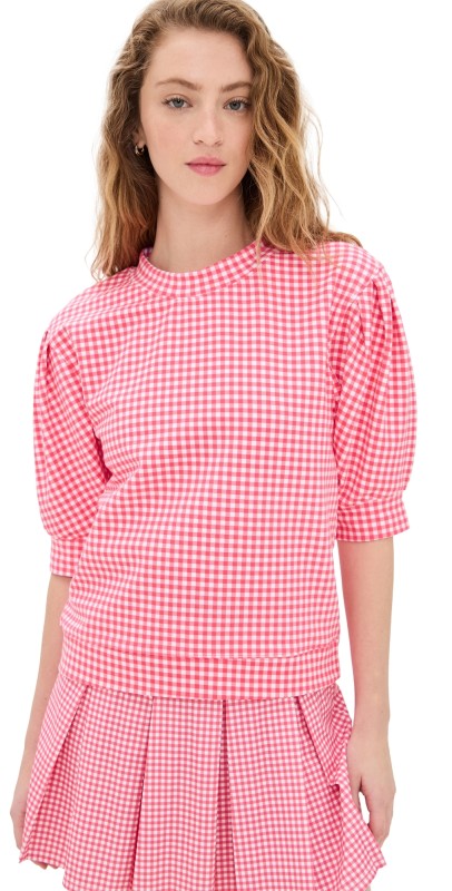 Addison Bay Lightweight Cedar Pullover Guava Gingham