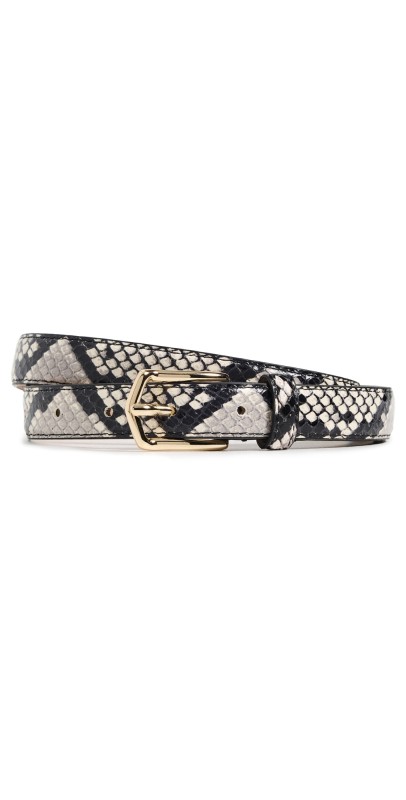 B-Low The Belt Calvin Python Belt White/Gold