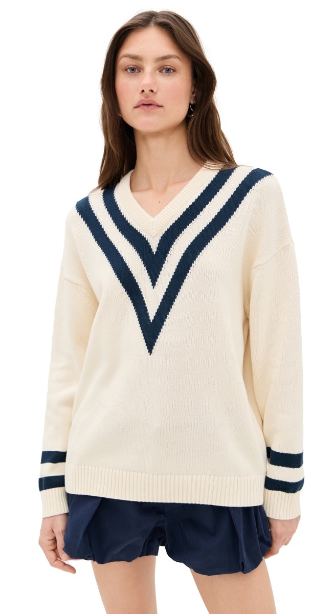 KULE The Anchor Sweater Cream/Navy