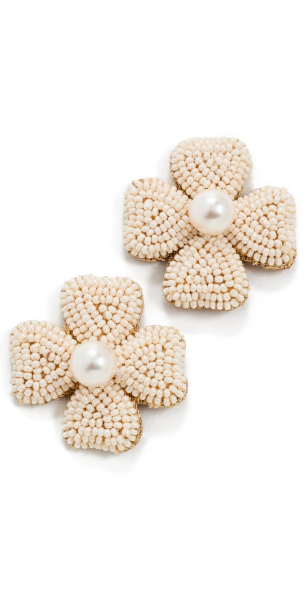 Deepa Gurnani Deepa by Deepa Gurnani Liora Earrings Ivory