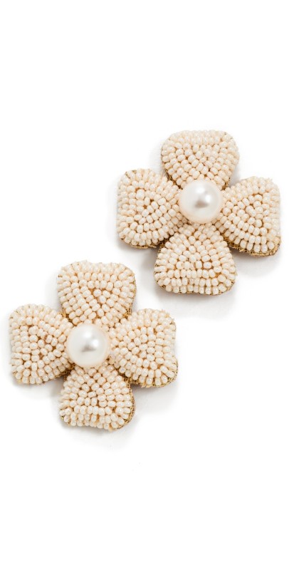 Deepa Gurnani Deepa by Deepa Gurnani Liora Earrings Ivory