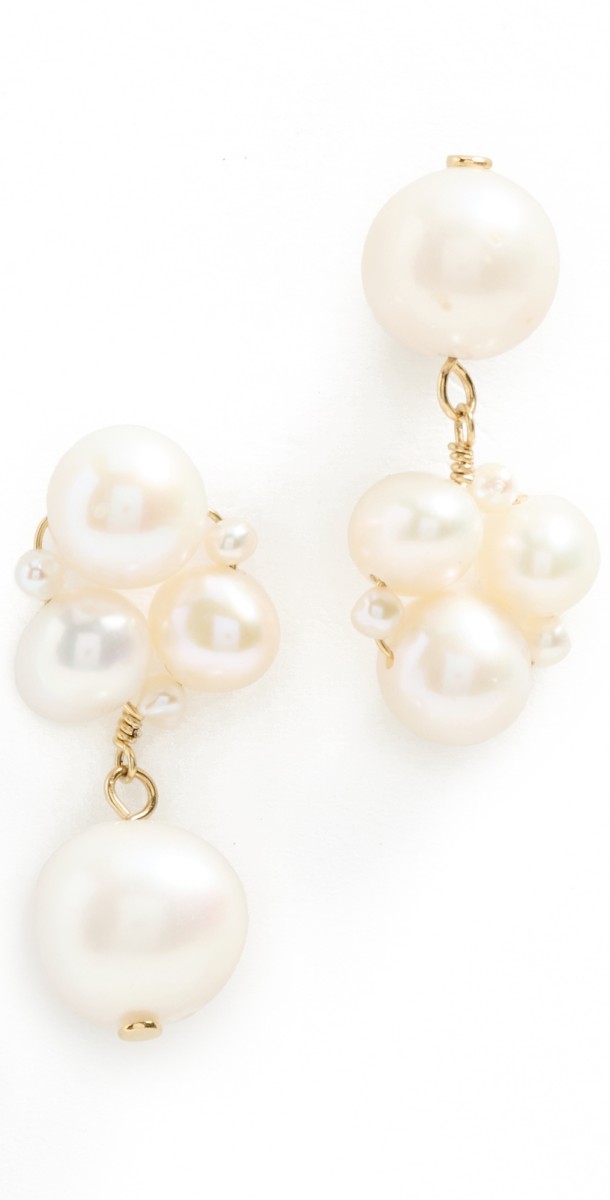 Completedworks Diffraction Pearl Earrings 18k Gold Plated