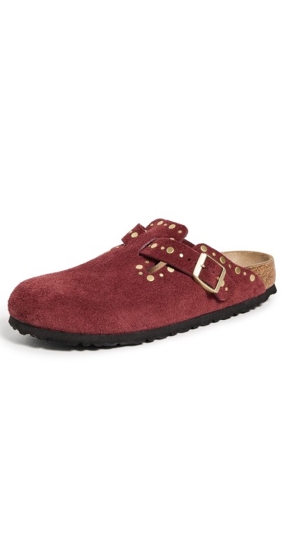 Birkenstock Boston Rivet Clogs Zinfandel