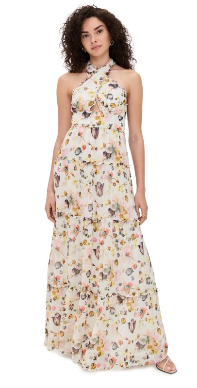 Amanda Uprichard Estella Maxi Dress Ambrose Print