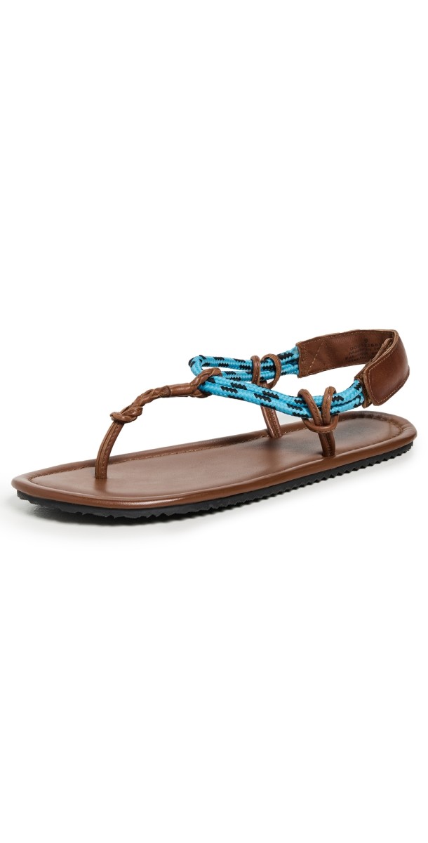 Free People Island Hopping Wrap Sandals Luggage