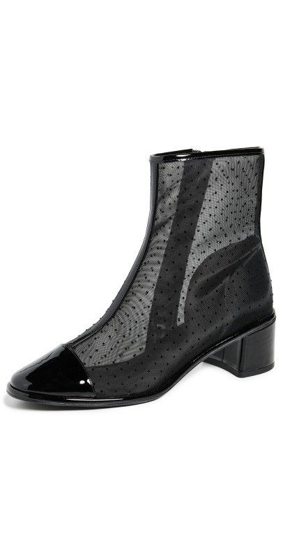 Tory Burch Cap Toe Heel Ankle Boots 50mm Nero/Perfect Black