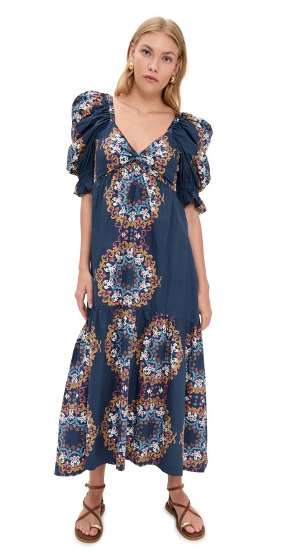 Cleobella Jewel Ankle Dress Venezia Blue