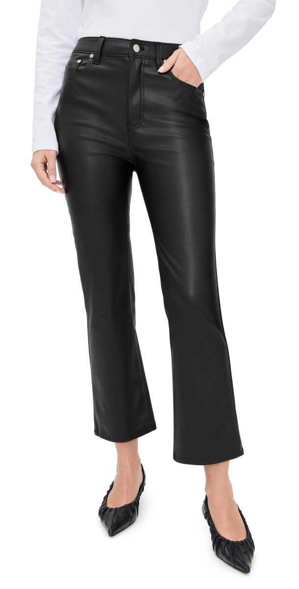 DAZE Shy Girl Faux Leather Pants Cinematic