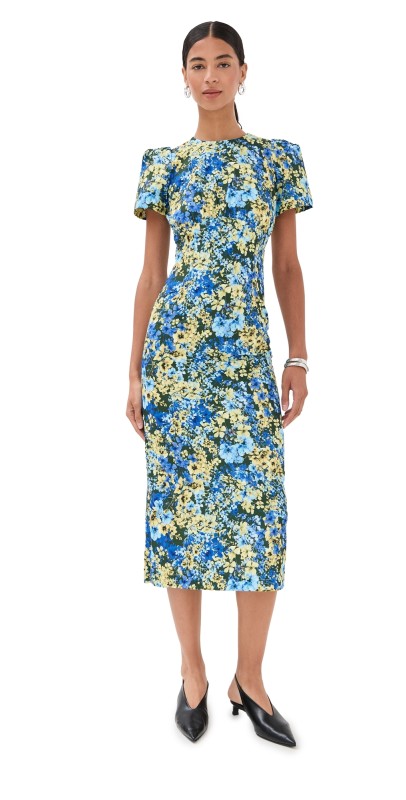 Kika Vargas Sygne Dress Olive