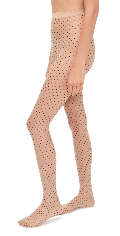 Wolford 17656 Multicolored Dot Tights Fairly Light/Black