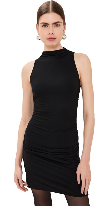 Reformation Jana Knit Dress Black