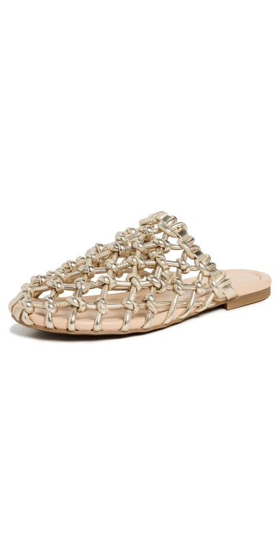 Odissì Nour Knot Mules Light Gold