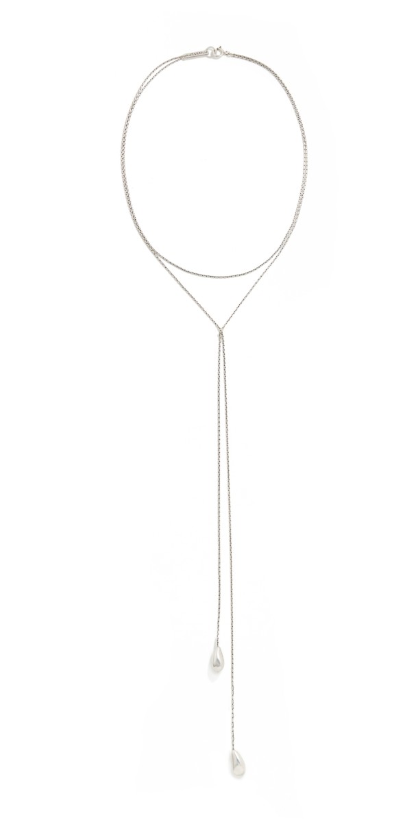Isabel Marant Long Necklace Silver