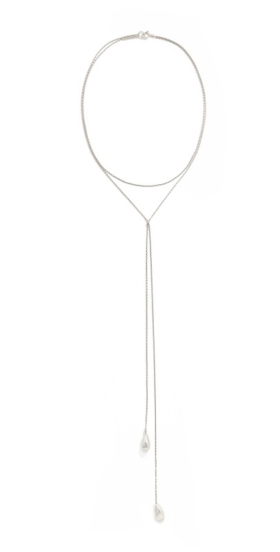 Isabel Marant Long Necklace Silver