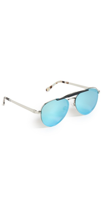Vontélle Celofis Silver Metal Sunglasses Cerulea