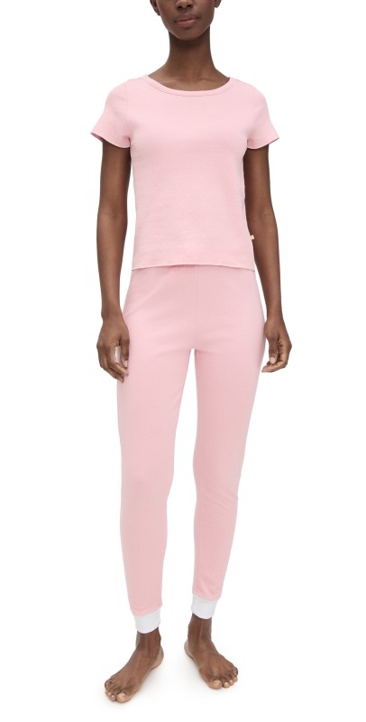 Cozyland by Morgan Lane Baby Jean Joggers PJ Set Cakey Pink