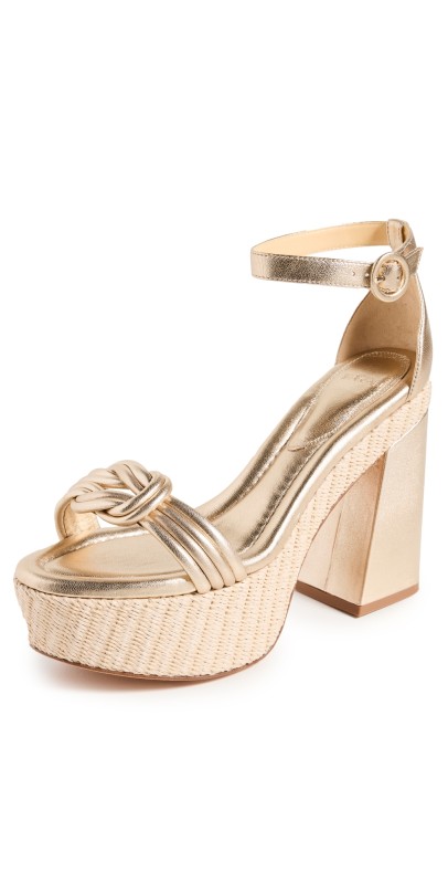 Alexandre Birman Vicky X Strap 120 Sandals Golden