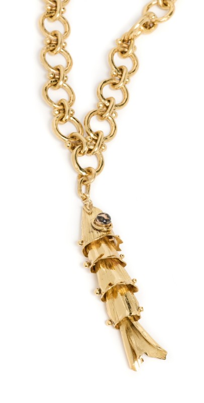 Ulla Johnson Sana Fish Necklace Brass