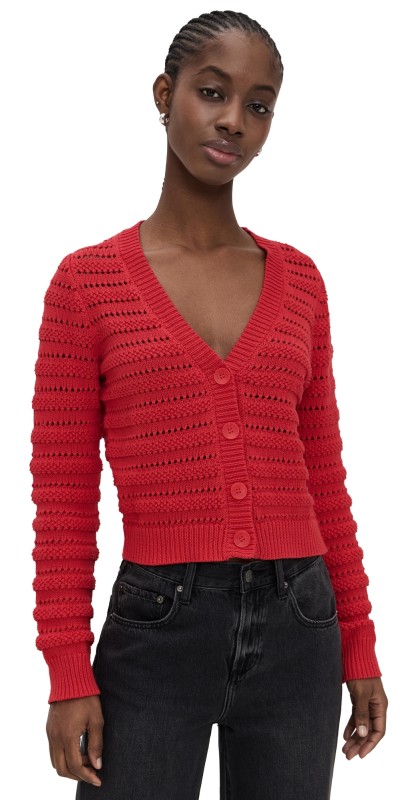 Z Supply Romance Cardigan Cherry