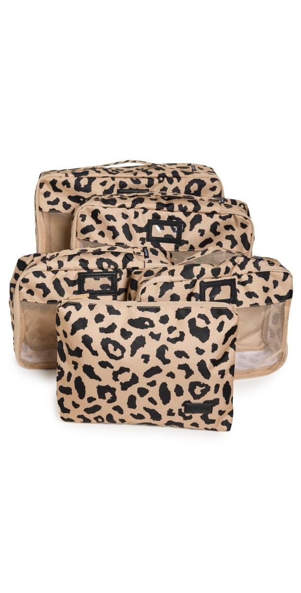 CALPAK 5 Piece Packing Cube Set Cheetah