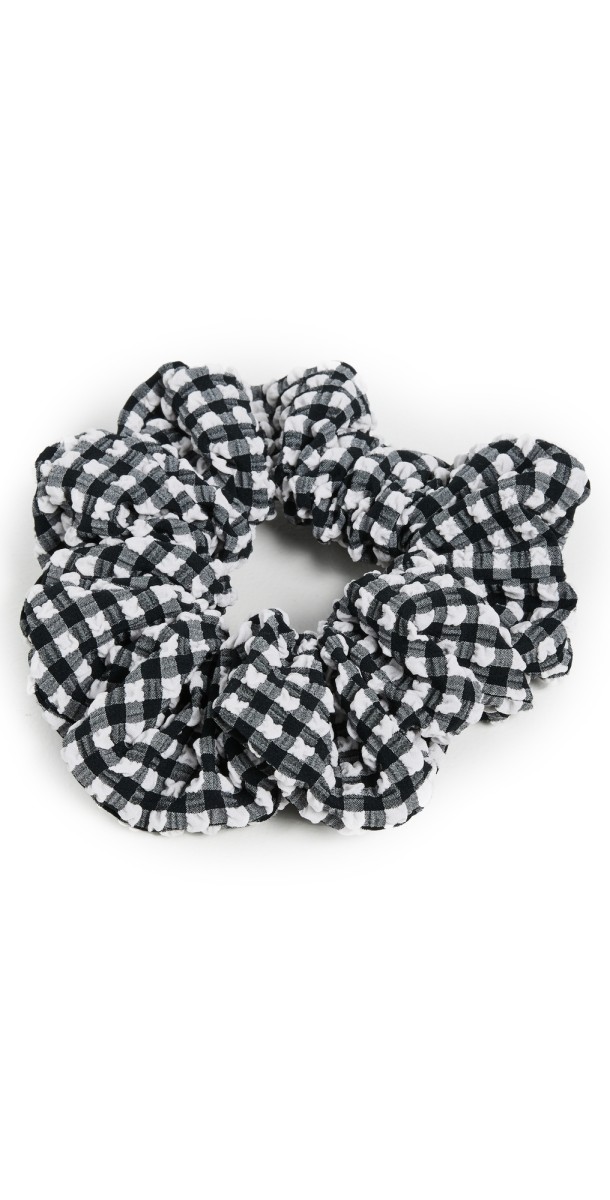 Hunza G Scrunchie Black Gingham