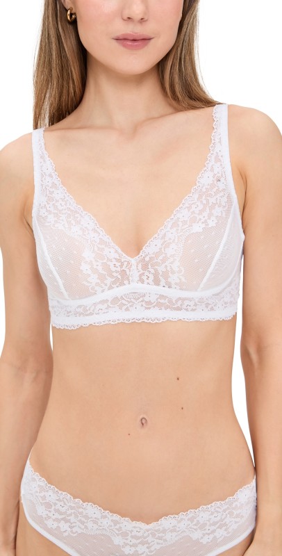 Commando Double Take Lace Bralette White