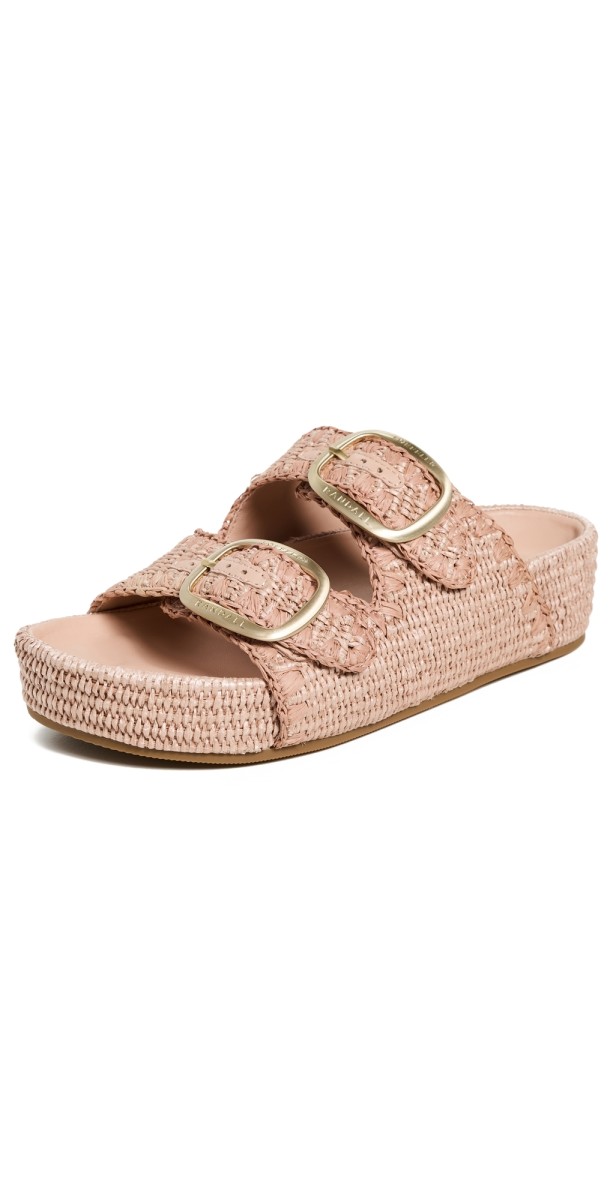 Loeffler Randall Theo Two Band Sandals Blush