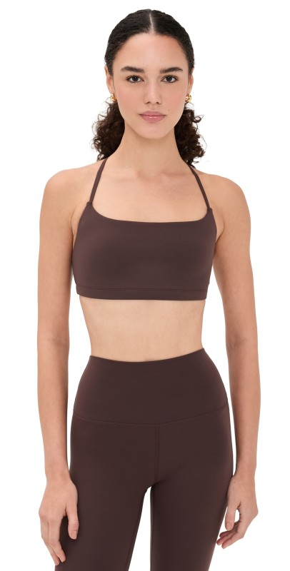 Year of Ours Studio Racer Bralette Dark Oak