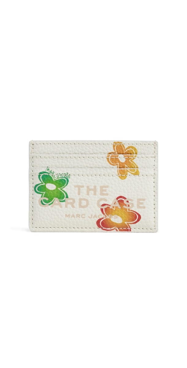Marc Jacobs The Wild Daisy Leather Card Case White Mult