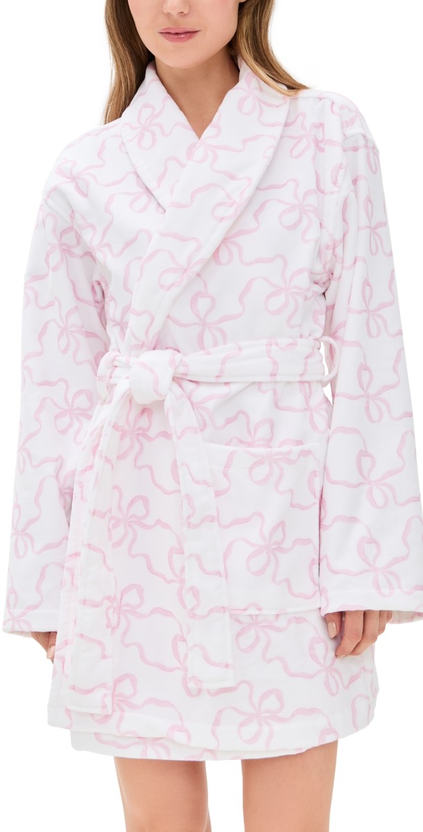 LoveShackFancy Indie Robe Pink Bonnet
