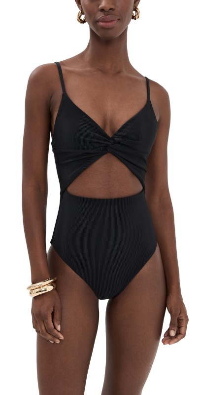 Beach Riot Annalisa One Piece Black