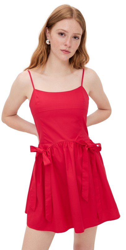 Moon River Red Mini Dress Red