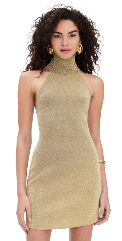 Cult Gaia Kaylilah Dress Sleeveless Gold