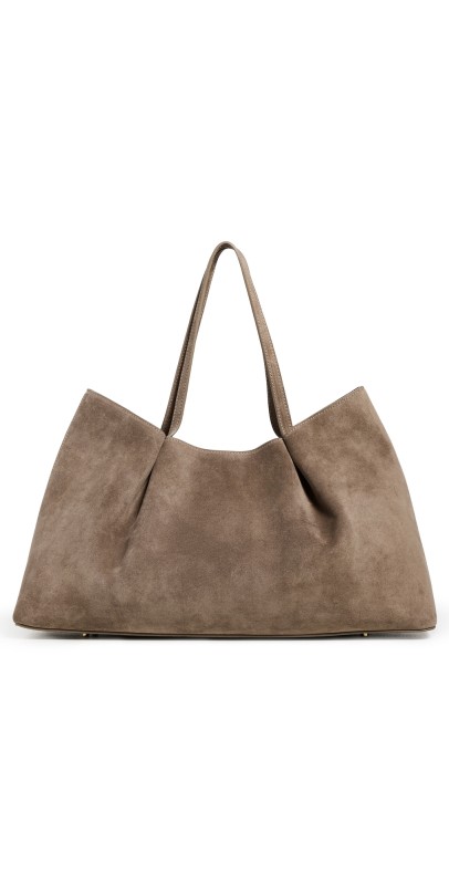 Elleme Dimple Suede Tote Taup