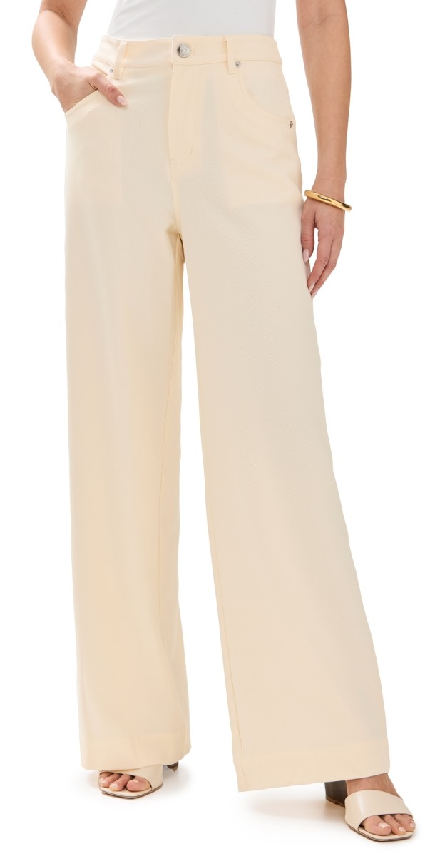 STAUD Grayson Pants Ecru