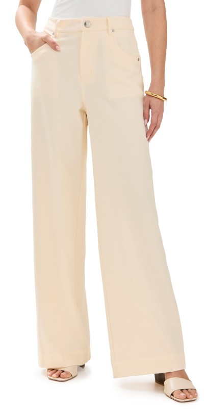 STAUD Grayson Pants Ecru